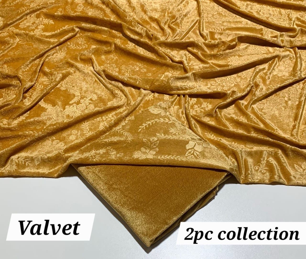 KOREAN VELVET 2PC KV-18 ( Gold )