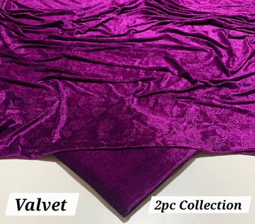 KOREAN VELVET 2PC KV-10 ( Purple )