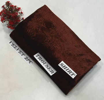 KOREAN VELVET 2PC KT-02 ( Brown )