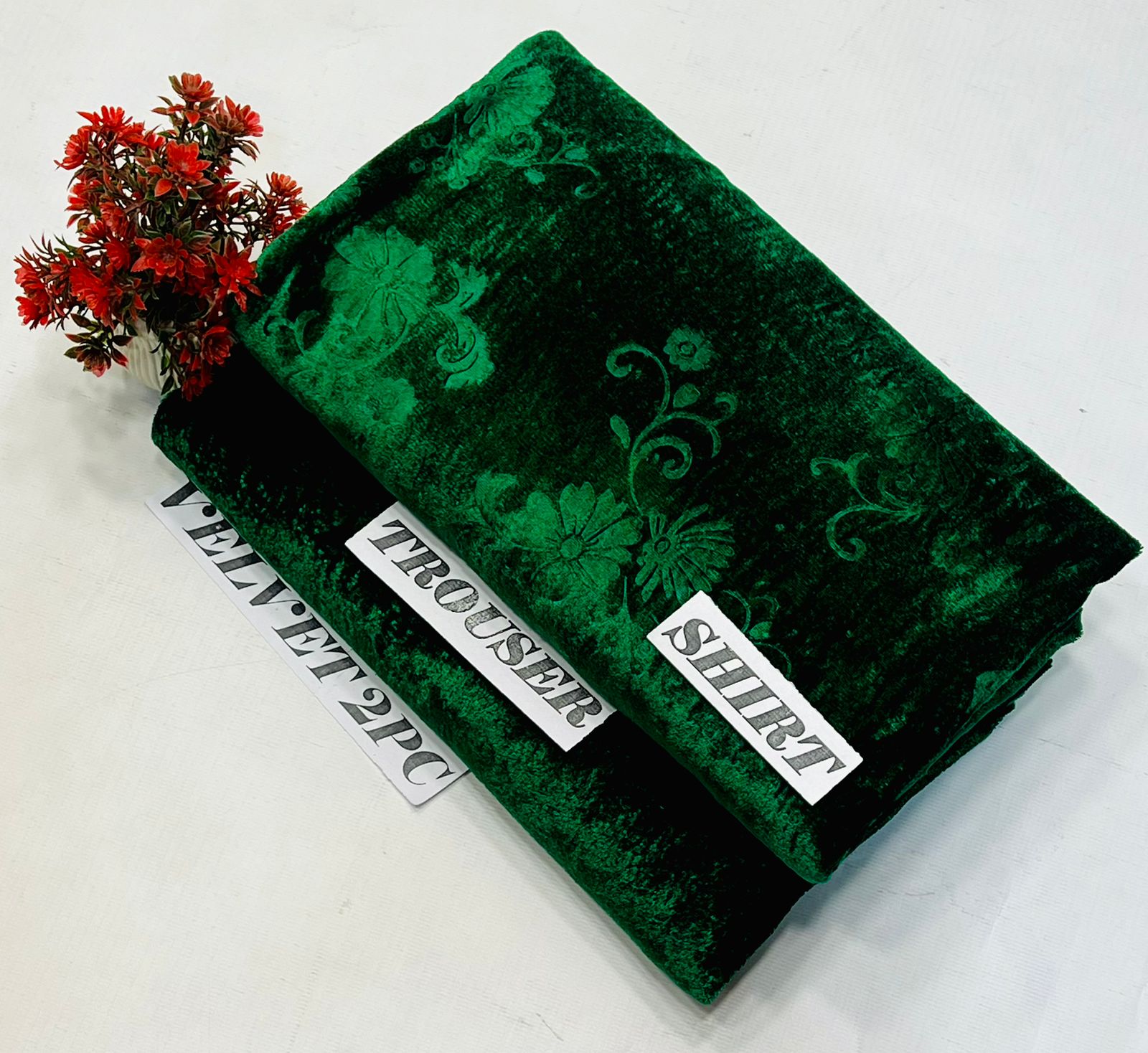 KOREAN VELVET 2PC KT-03 ( Green )