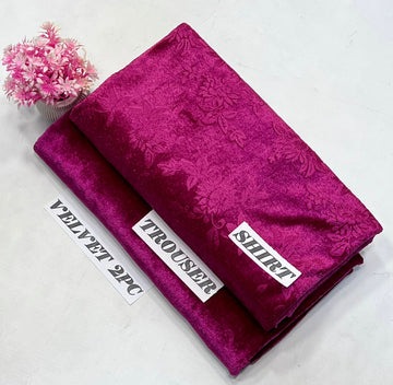 KOREAN VELVET 2PC KT-08 (Pink)