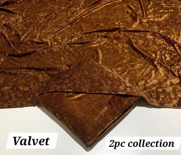 KOREAN VELVET 2PC KT-05 (Copper Brown )