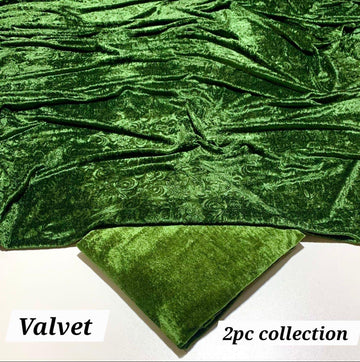 KOREAN VELVET 2PC KV-11 ( Green )